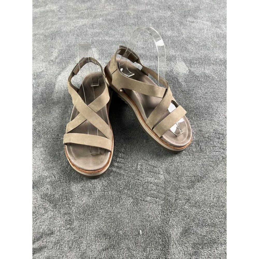 Merrell Women's Juno Backstrap Strappy Sandal Size 7 Taupe Leather Comfort